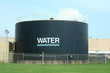 A Water tank agains blue sky