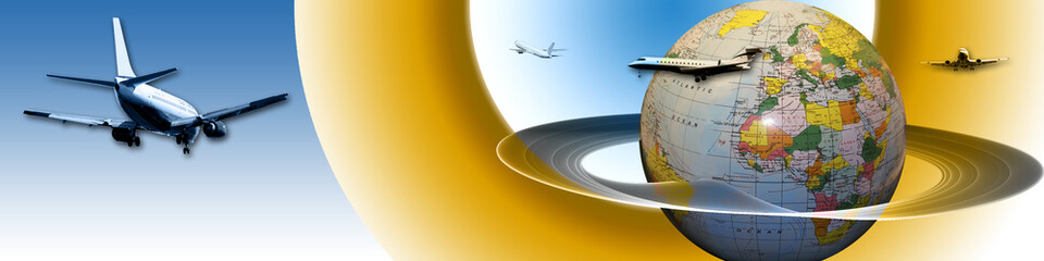 Wall Mural - Banner World Wide Transportation