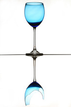 Two Wine Glasses ,upside Down