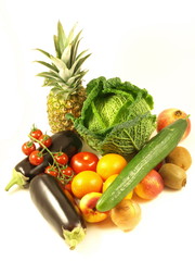 Poster - vegetables and fruits - still life