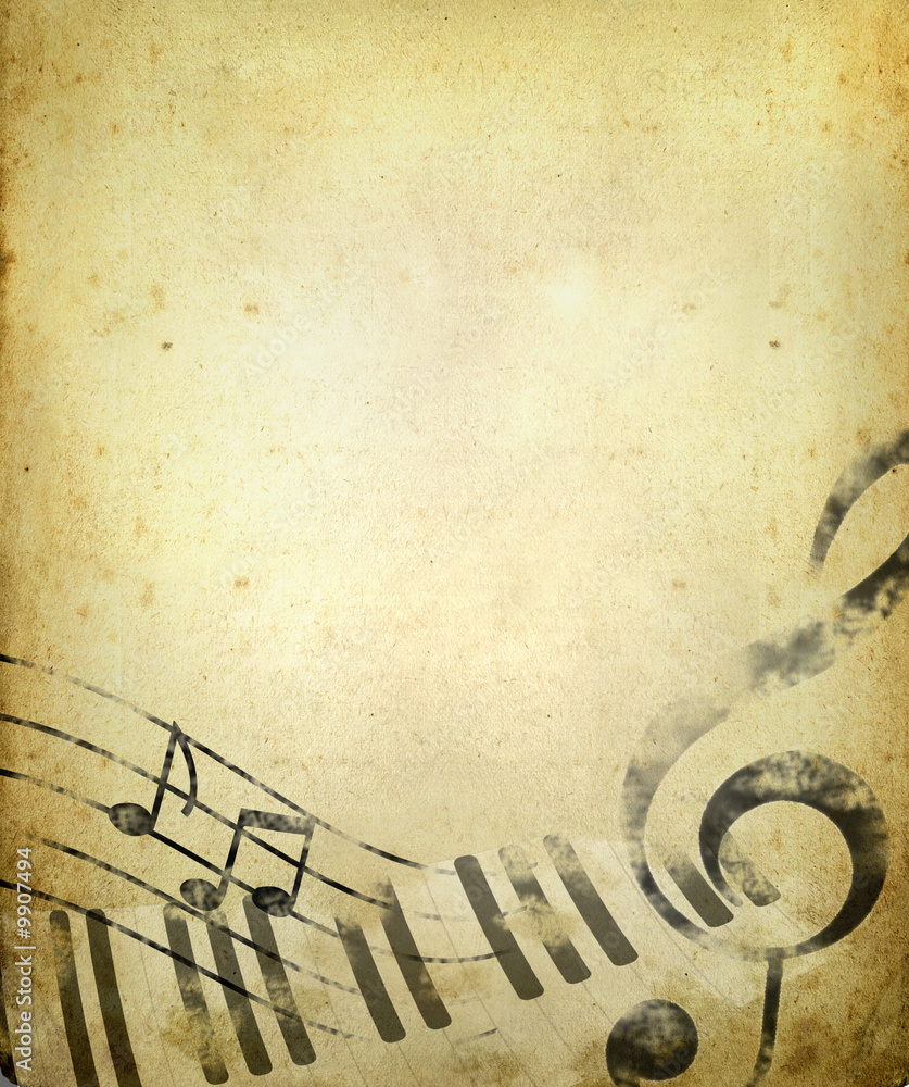 vintage music background Stock Illustration | Adobe Stock, image size:837x1000