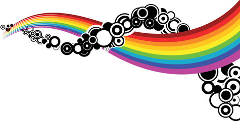 Poster - Abstract rainbow curves with circles