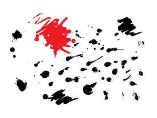 Aufkleber - Dirty stains, grunge elements for your design