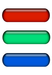 Canvas Print - illustration of red, green and blue button bars