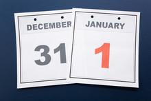 New Year, Calendar Date January 1 For Background