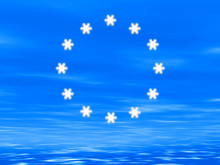 Snowflake Euro Flag