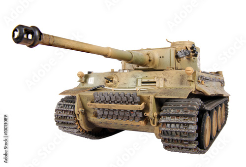 Plakat Czołg  model-czolgu-tygrys-na-bialym-tle