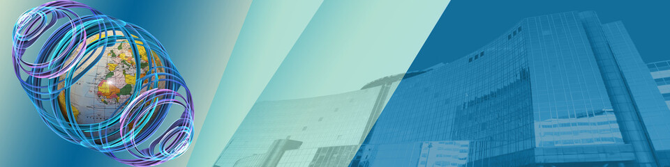 Wall Mural - Banner: World wide business and growth