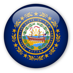 Wall Mural - New Hampshire State Button