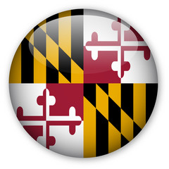 Wall Mural - Maryland State Flag Button