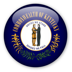 Wall Mural - Kentucky State Flag Button
