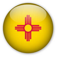Wall Mural - New Mexico State Flag Button