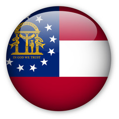 Wall Mural - Georgia State Flag Button