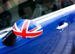 British Patriotism shown on car mirror