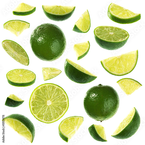 Fototapeta do kuchni Isolated lime collection