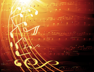 musical notes -vector background