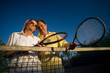 © nyul - Active senior couple is posing on the tennis court