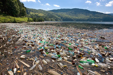Very Important Plastic And Trash Pollution On Beautiful Lake