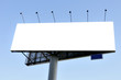 © Roman Sigaev - Blank big billboard over blue sky, put your own text here