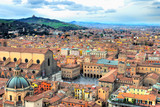 Fototapeta Miasto - Italy, Bologna aerial view from Asinelli tower.