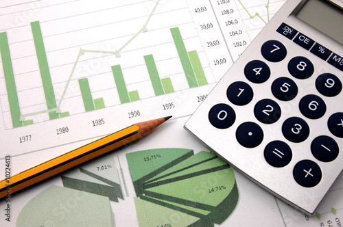 Fotografie, Obraz business chart showing financial success at the stock market