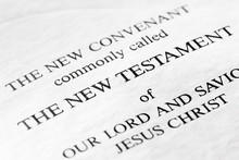 The New Testament In The Christian Bible - Macro Detail