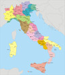italia con regioni