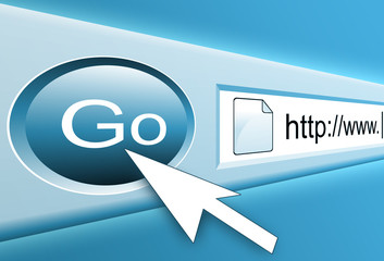 Wall Mural - internet search button