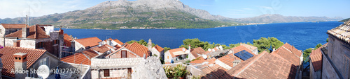 Plakat na papierze fotorealistycznym Panorama korcula