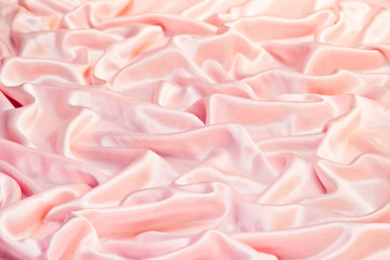 creamy silky pink fabric background