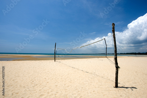Naklejka samoprzylepna Siatkówka plażowa