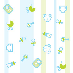 Baby seamless pattern