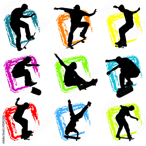 Fototapeta dla dzieci skateboard vector