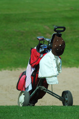 A golf caddy