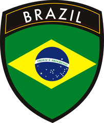 brazil vector patch flag