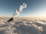Fototapeta Niebo - fantastic flight above clouds