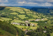 Village In Welsh Valley