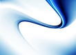 Blue motion, abstract illustration of wavy flowing energy,