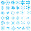 © Nikon'as - Christmas snowflakes on white background