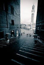 View On The Piazza Del Campo, Sienna