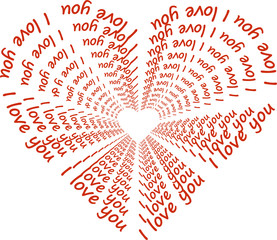 heart with words 