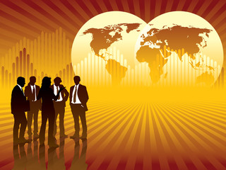 Wall Mural - Global business