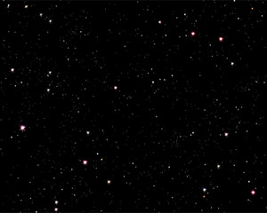 Plakat noc niebo galaktyka kosmos wszechświat