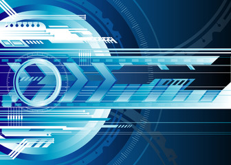 Poster - Digital tech background, vector illustration layered.