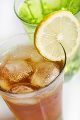 Canvas Print - ice tea with lemon