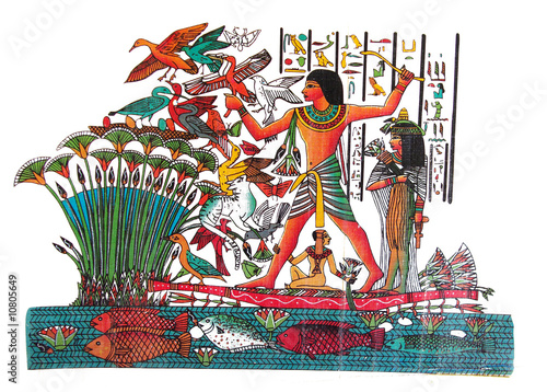 Naklejka ścienna egyptian drawing