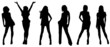 © Srdjan Radivojevic - Vector girls silhouettes
