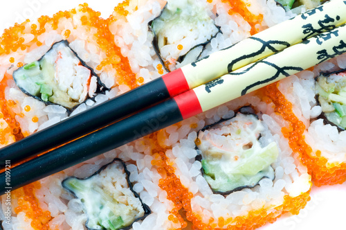 Tapeta ścienna Sushi z pałeczkami