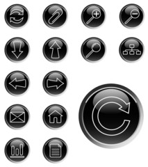 Set of web icons (buttons) - vector