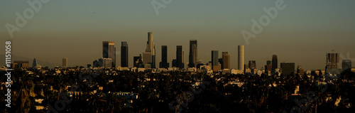 Fotoboard na płycie Los angeles o zmierzchu